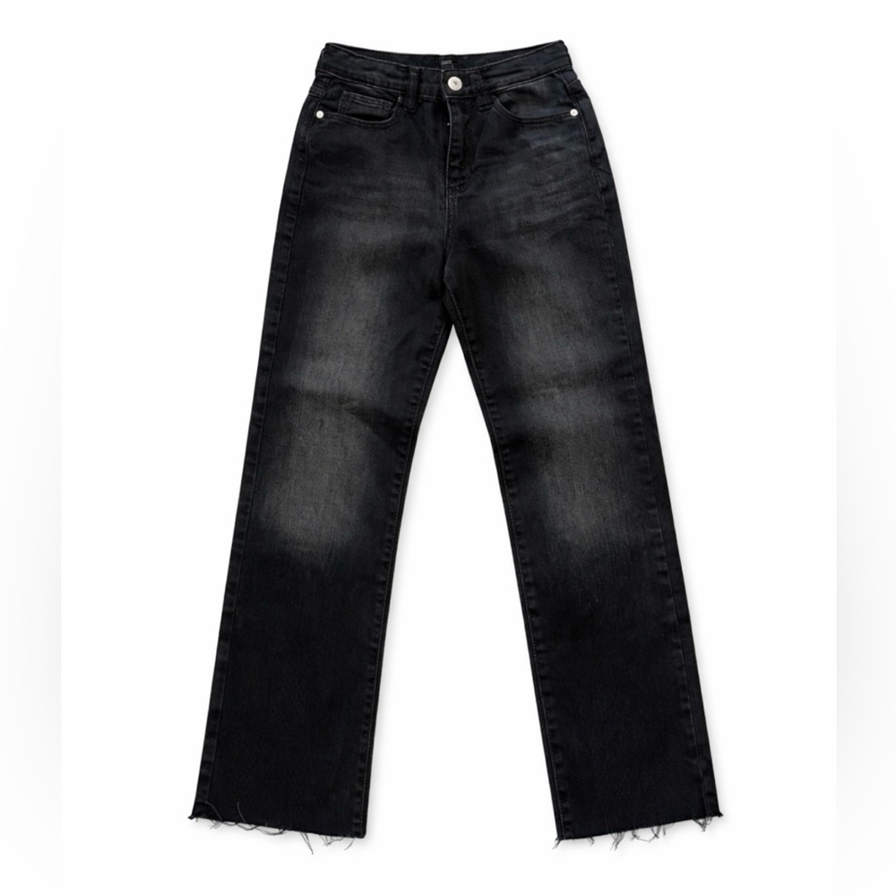Art Class Kids Black Wide-Leg Jeans.